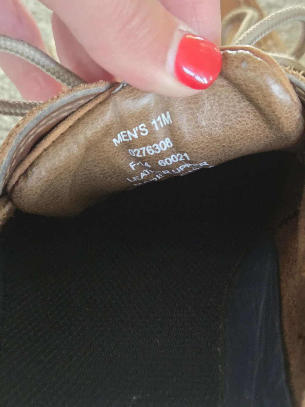 Sperry Men's Brown Leather Boat Shoes - Classic Lace-Up Size 11M